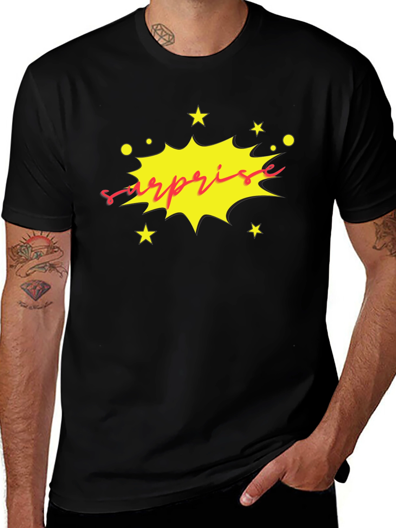 Surprise Graphic Tee - Bold & Fun!