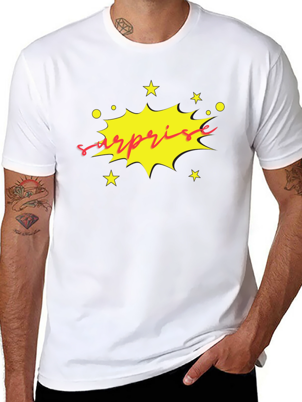 Surprise Graphic Tee - Bold & Fun!