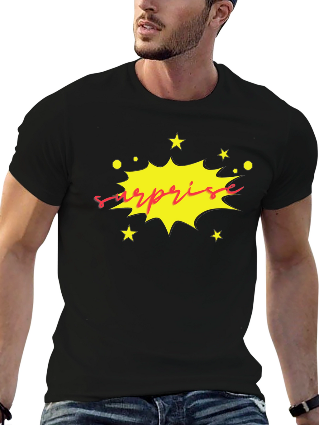 Surprise Graphic Tee - Bold & Fun!