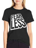 Fearless Graphic Print Black T-Shirt
