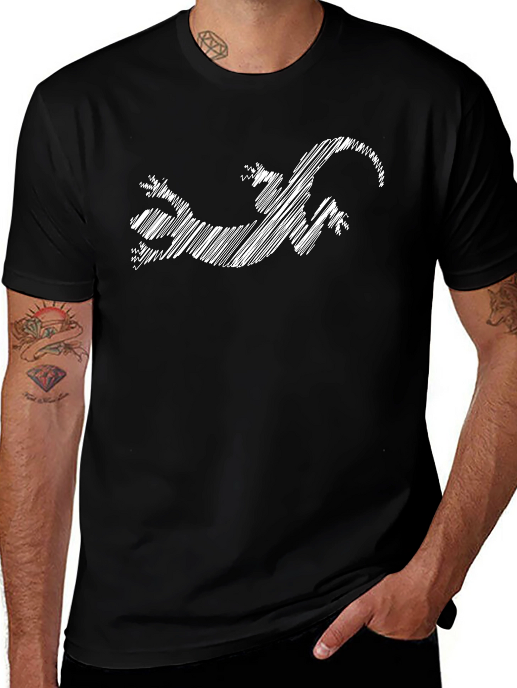 Lizard Graphic T-Shirt - Cool Reptile Design