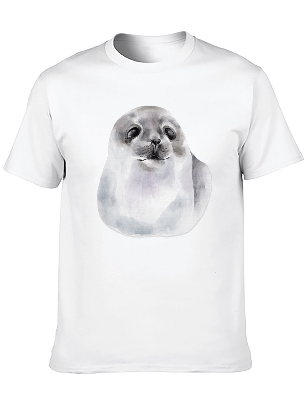 Cute Seal Graphic T-Shirt - Black Cotton Tee