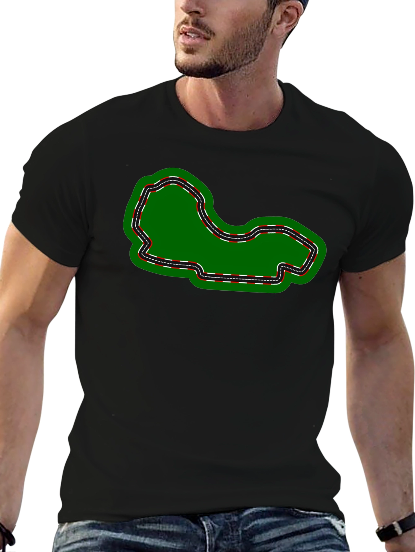 Race Track Graphic Tee - Motorsport Enthusiast Apparel