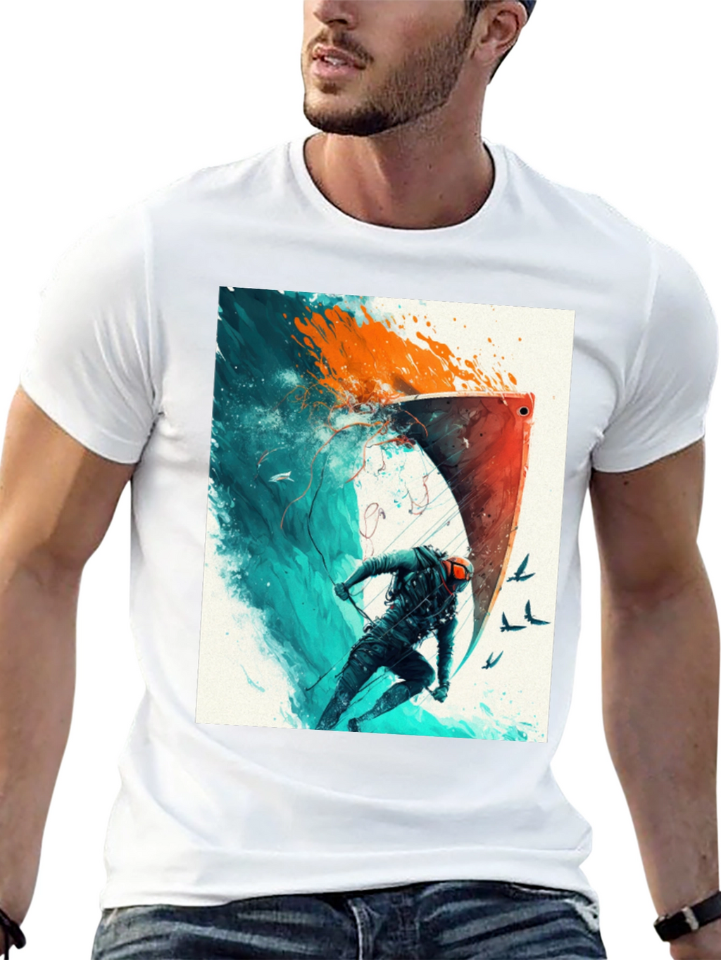 Epic Watersports Graphic Tee - Black Cotton Blend