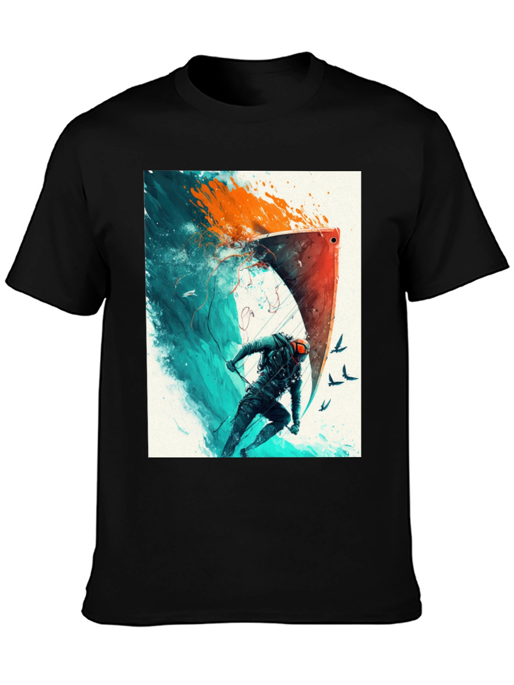 Epic Watersports Graphic Tee - Black Cotton Blend