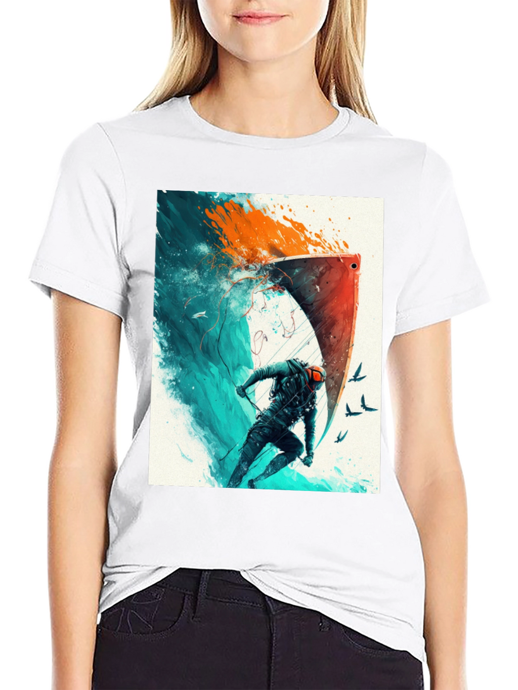 Epic Watersports Graphic Tee - Black Cotton Blend
