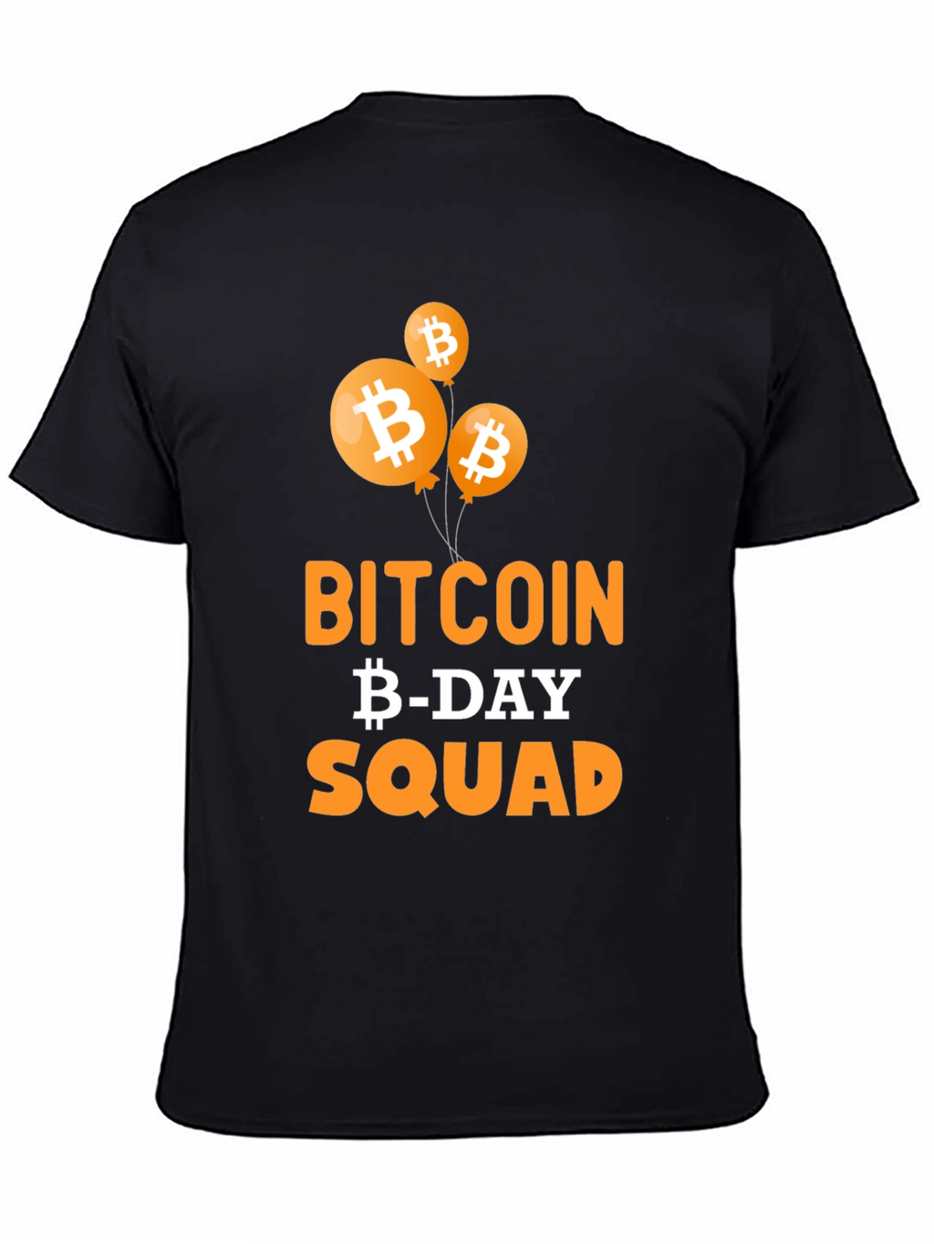 Bitcoin Birthday Squad Black T-Shirt