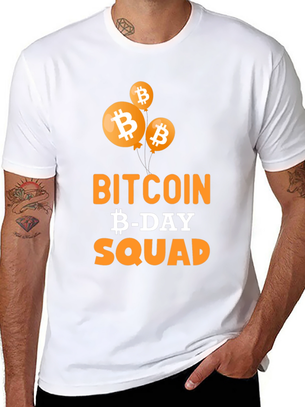 Bitcoin Birthday Squad Black T-Shirt