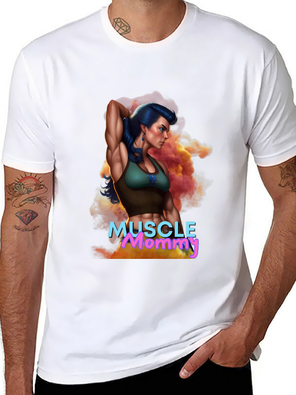 Muscle Mommy Graphic Tee - Fitness Lover Gift