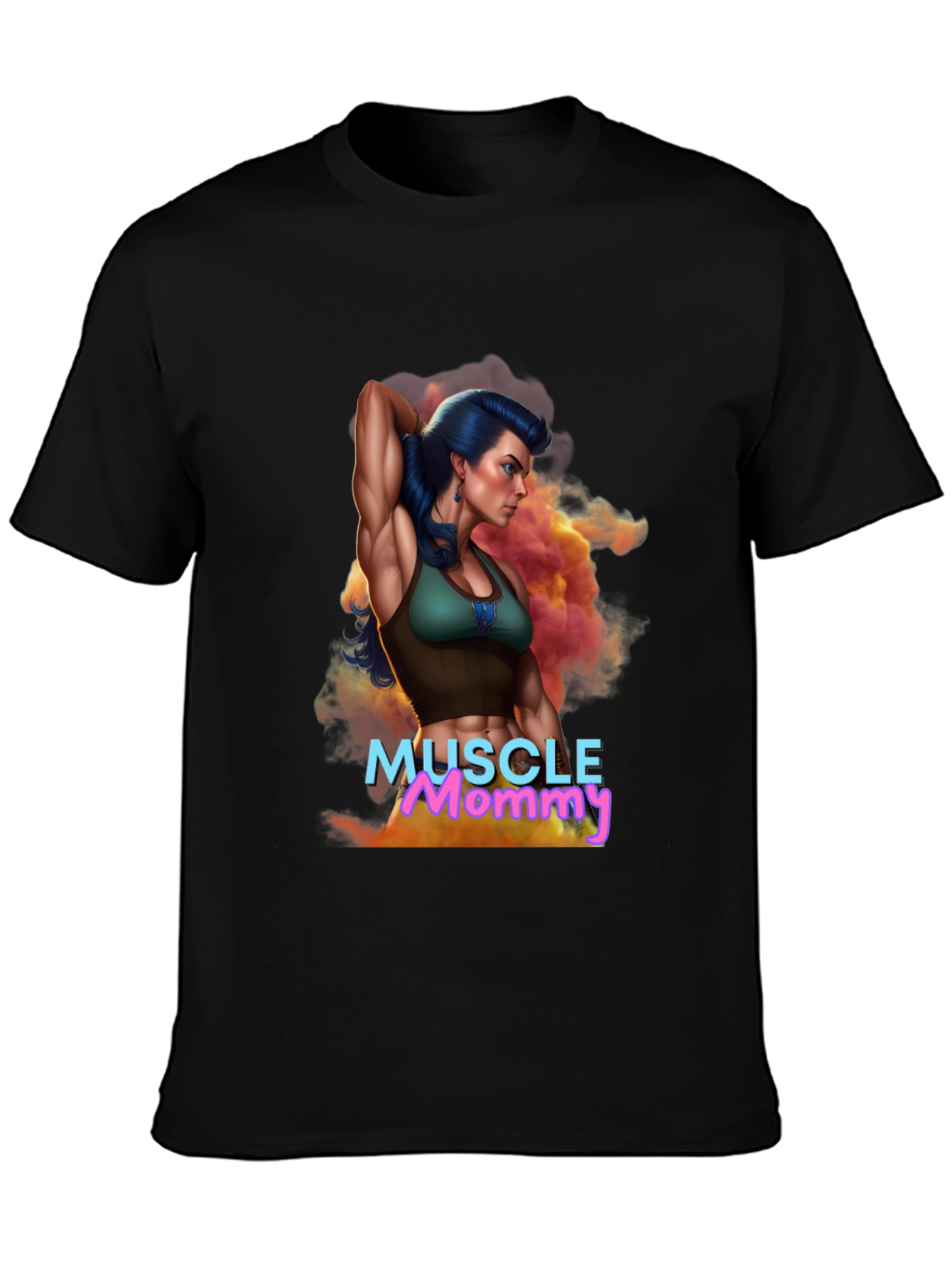 Muscle Mommy Graphic Tee - Fitness Lover Gift