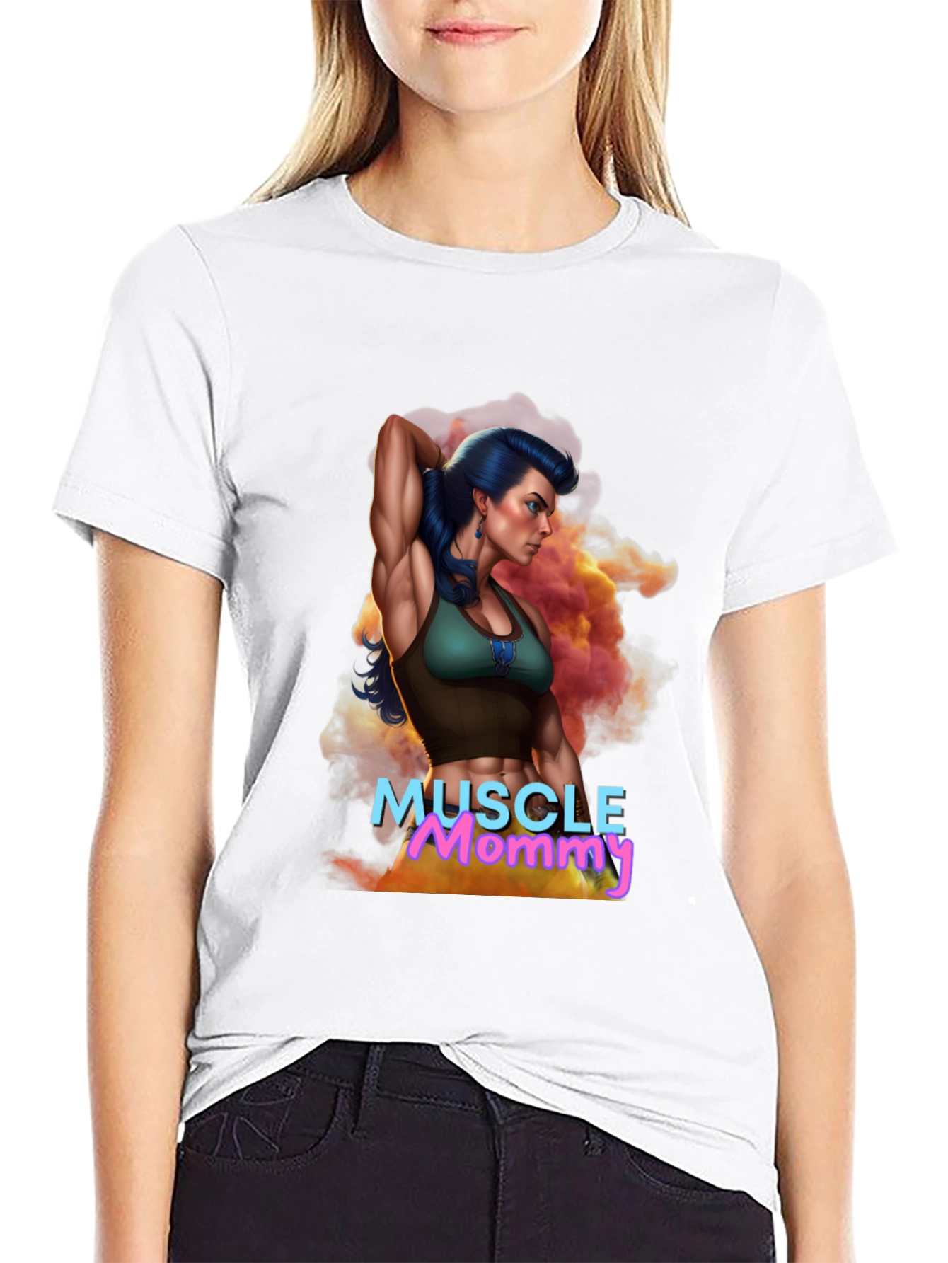 Muscle Mommy Graphic Tee - Fitness Lover Gift