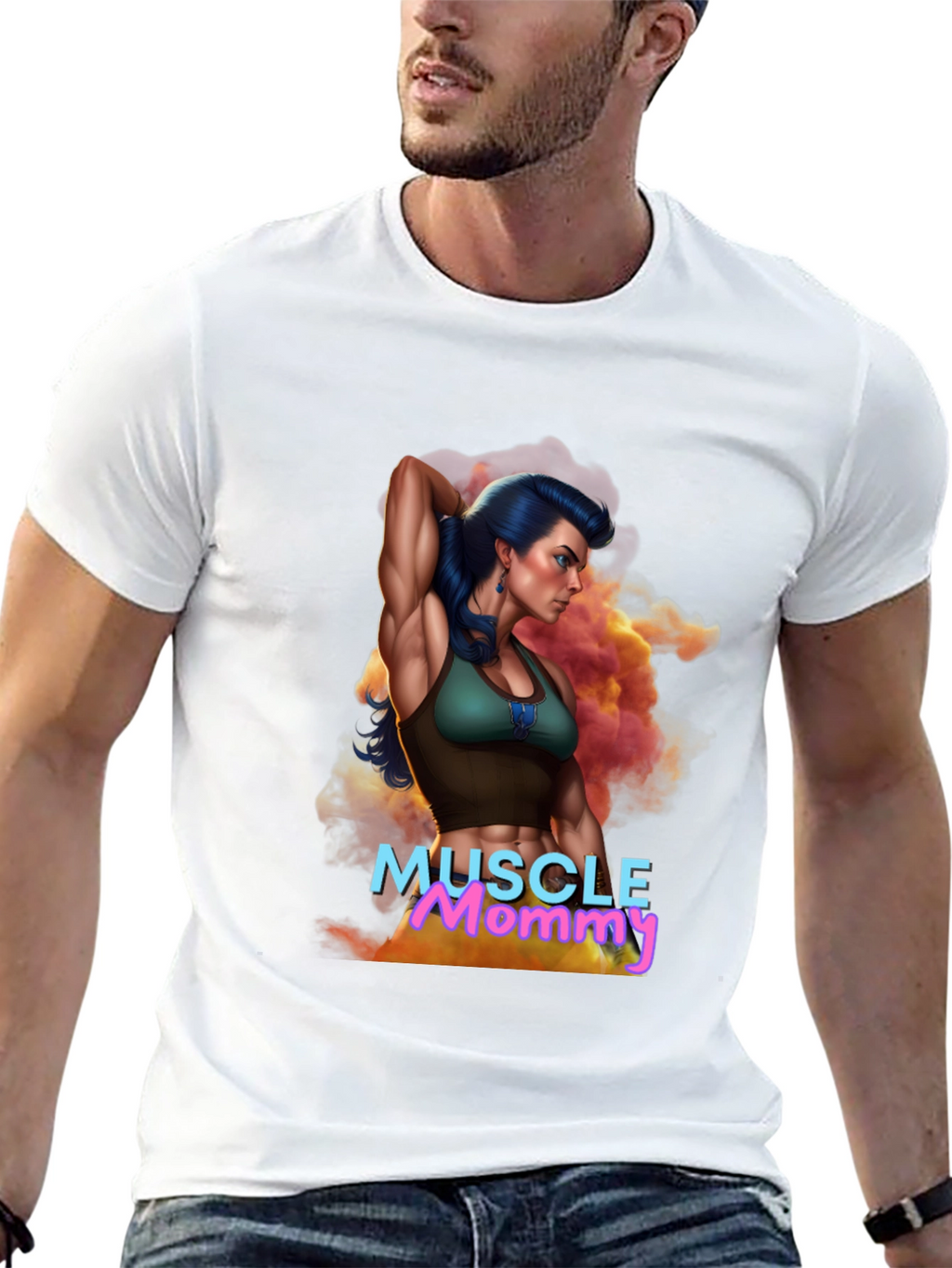 Muscle Mommy Graphic Tee - Fitness Lover Gift