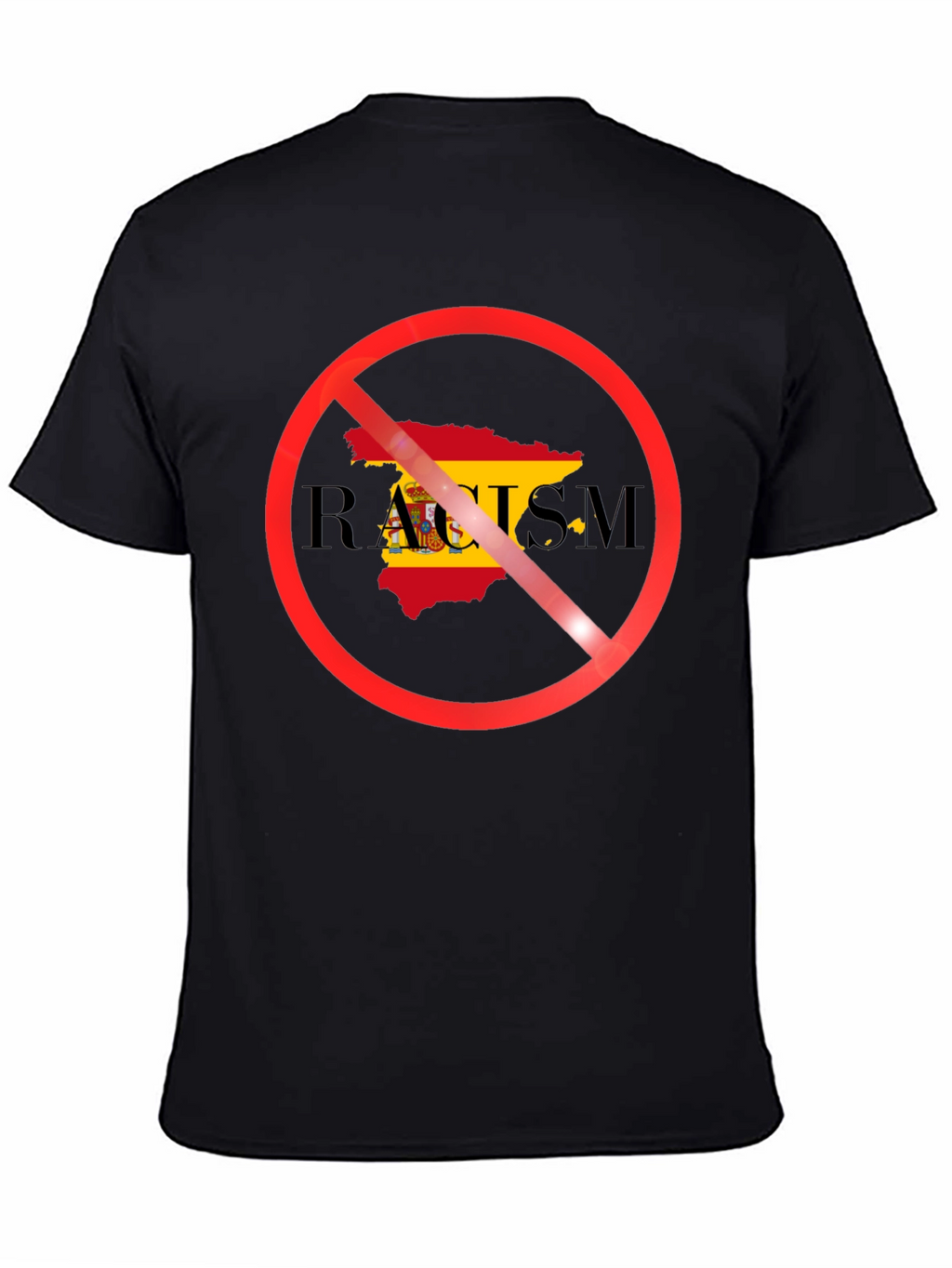 Anti-Racism Spain Flag T-Shirt