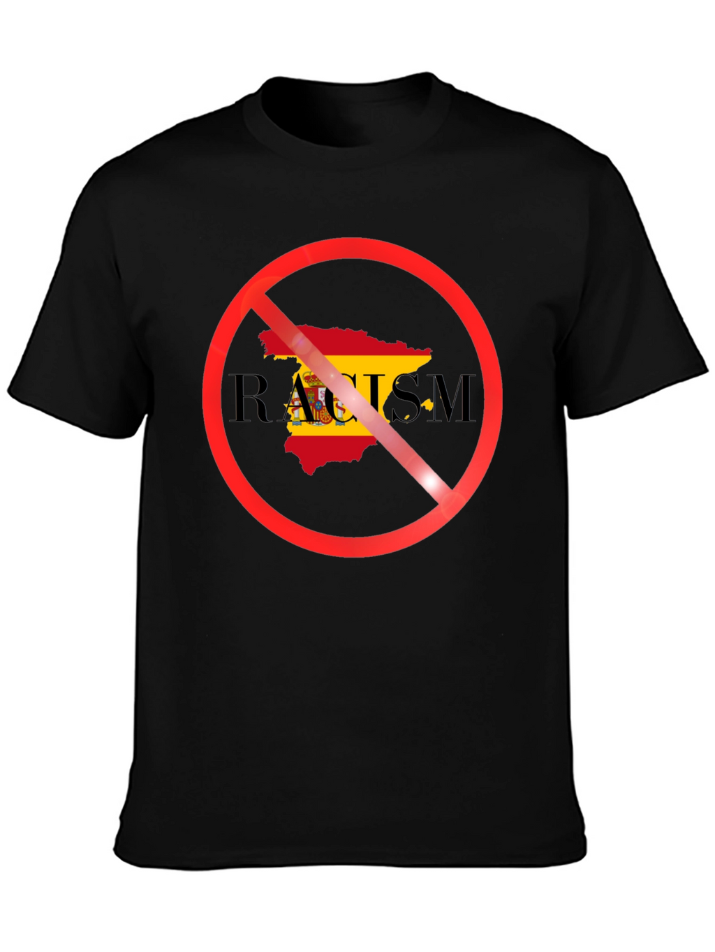 Anti-Racism Spain Flag T-Shirt