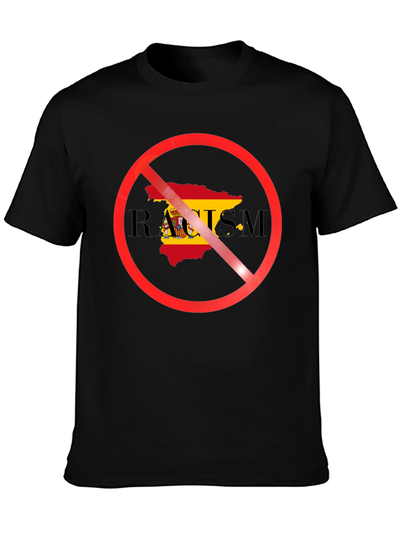Anti-Racism Spain Flag T-Shirt