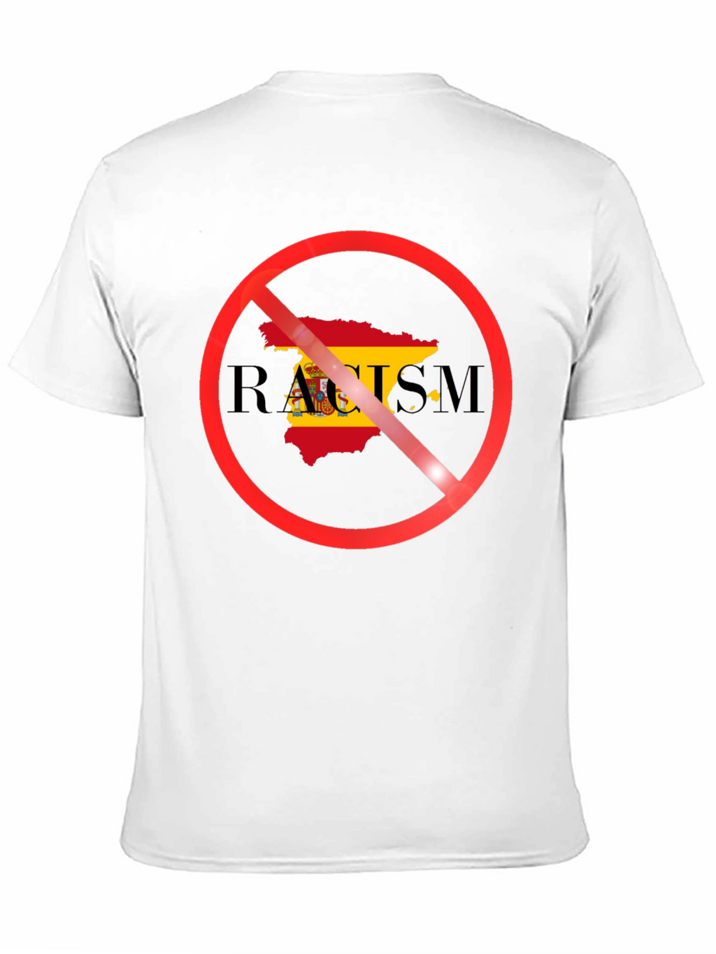Anti-Racism Spain Flag T-Shirt