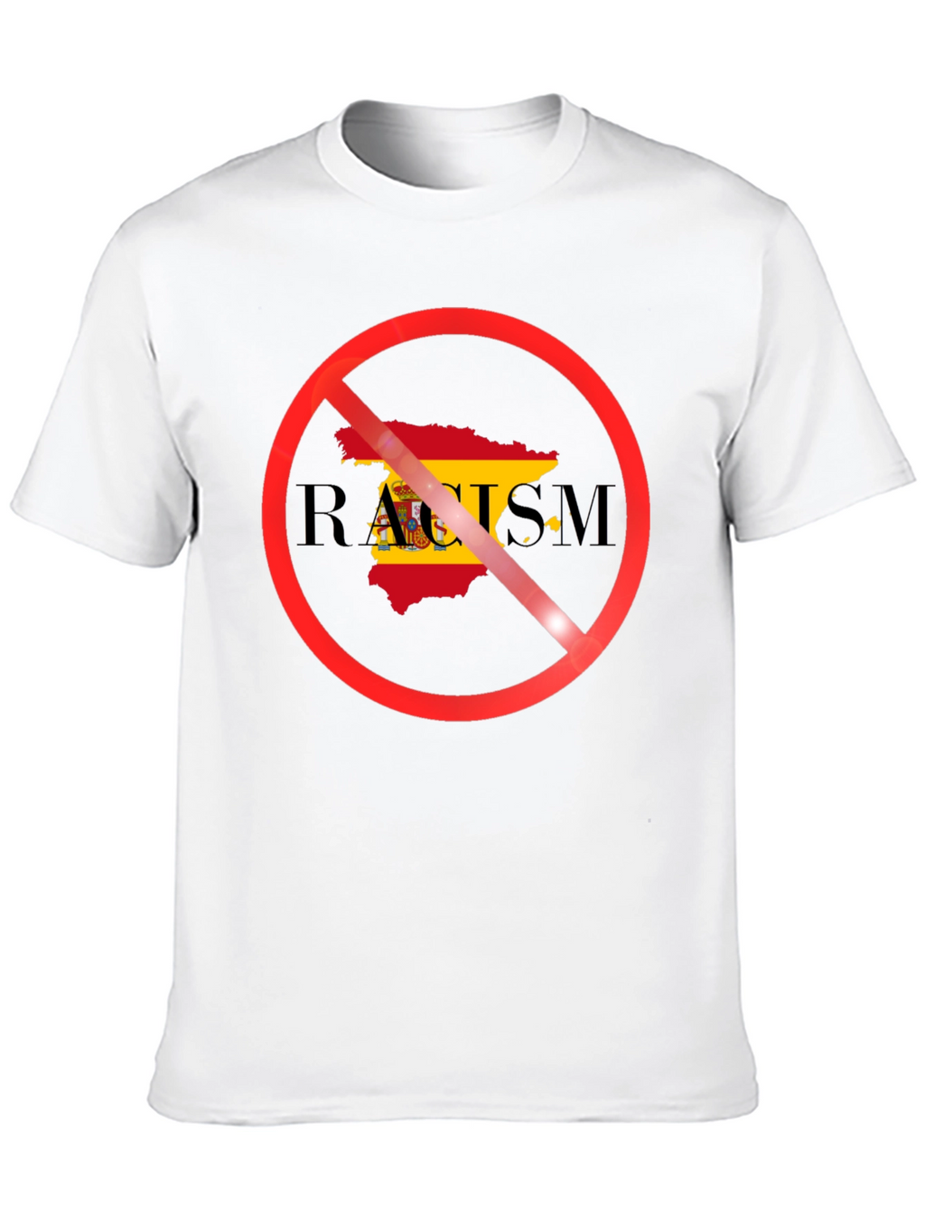 Anti-Racism Spain Flag T-Shirt