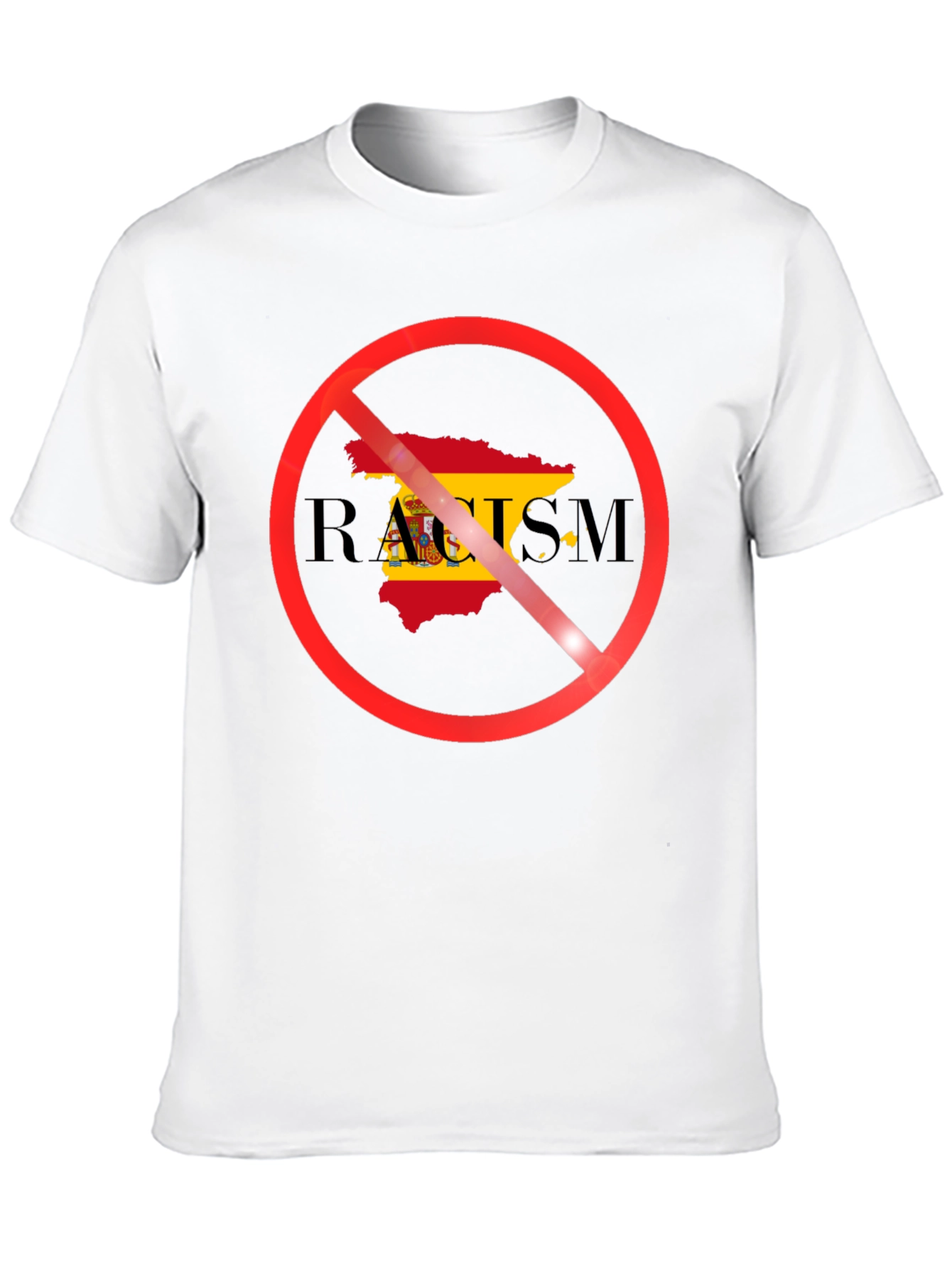 Anti-Racism Spain Flag T-Shirt