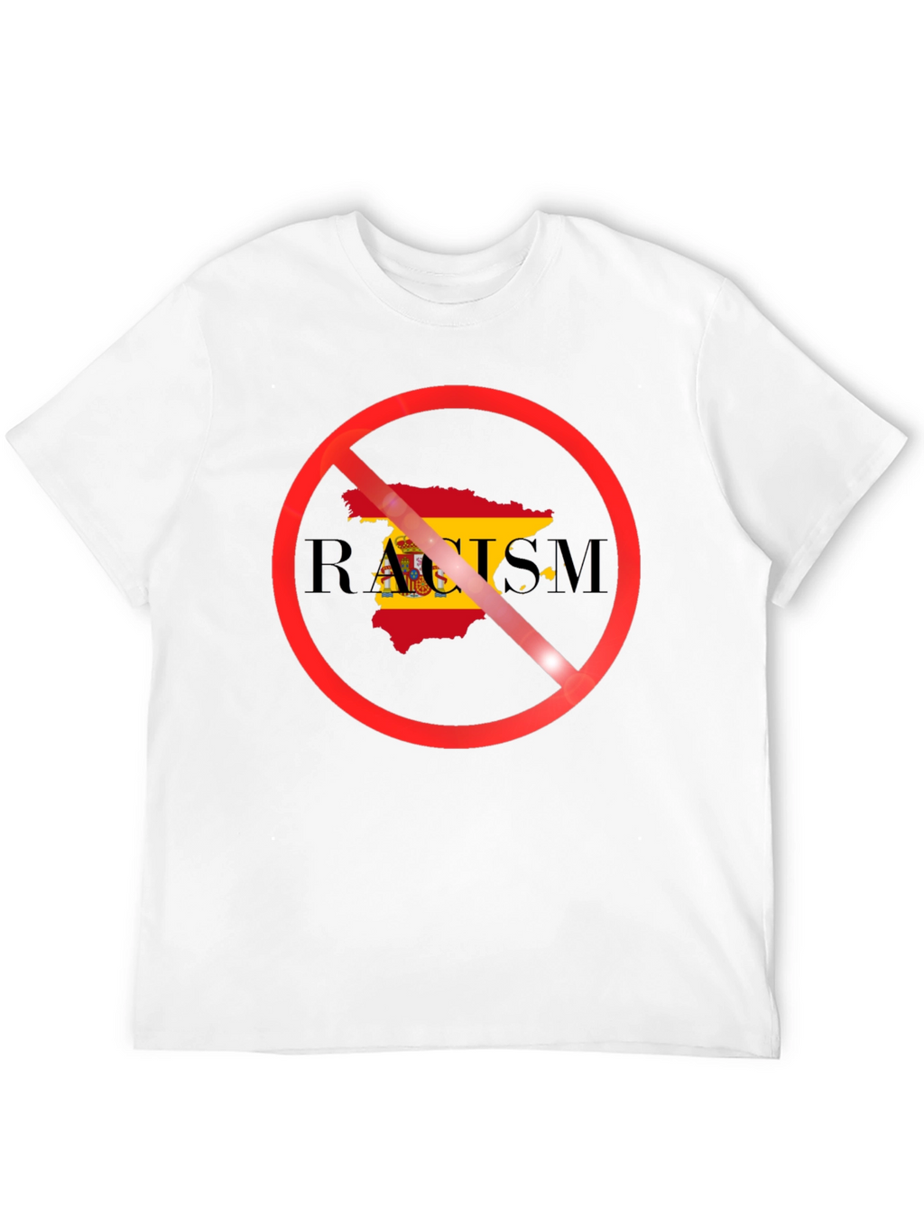 Anti-Racism Spain Flag T-Shirt
