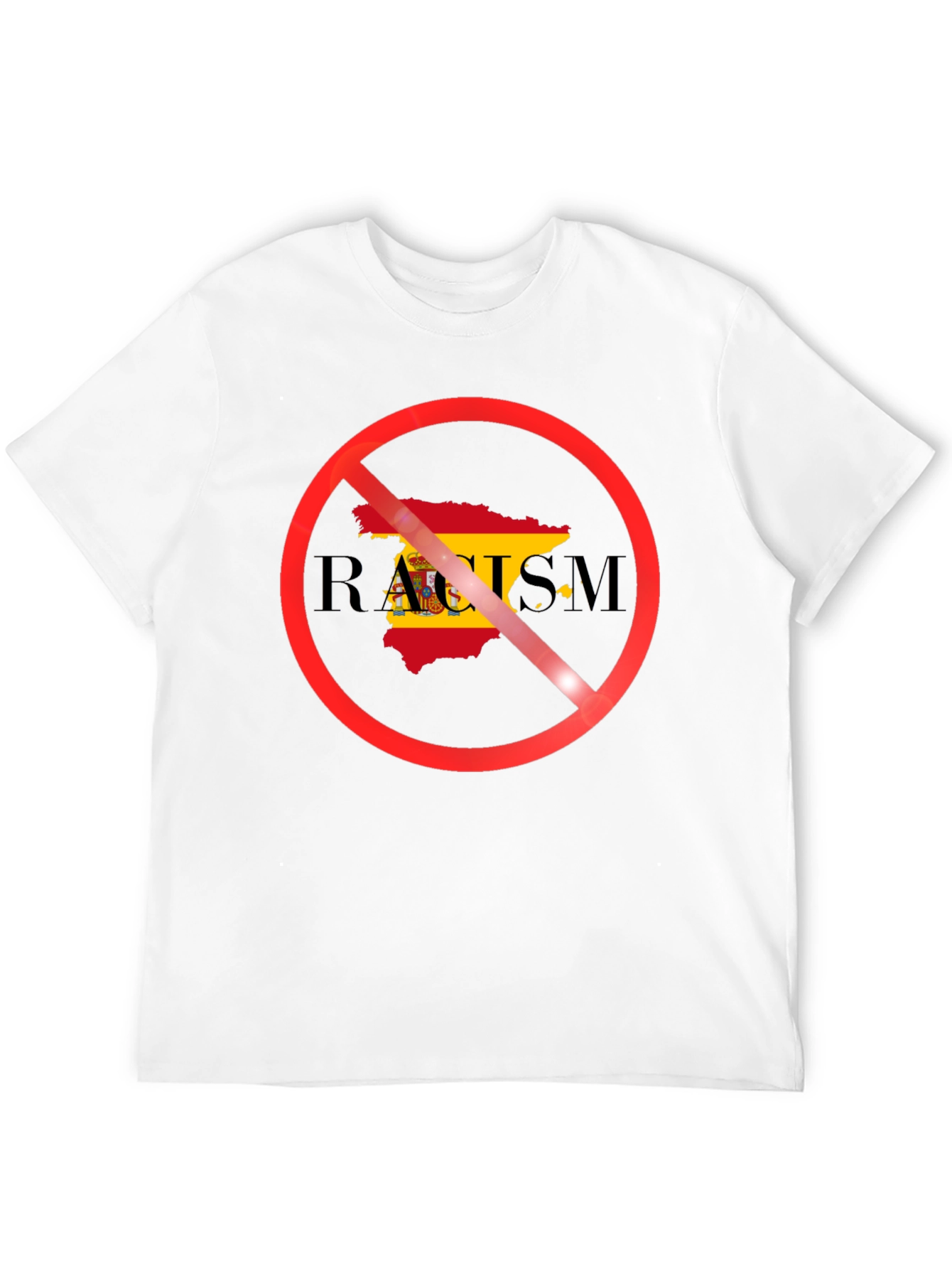 Anti-Racism Spain Flag T-Shirt