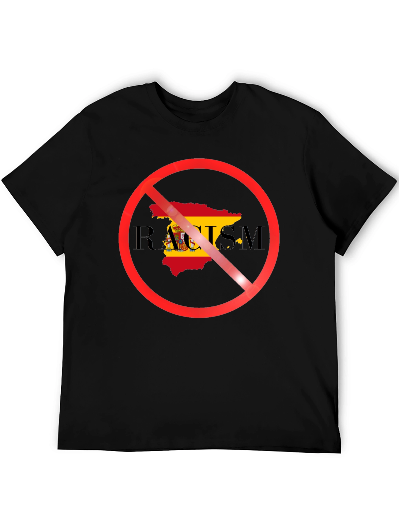 Anti-Racism Spain Flag T-Shirt