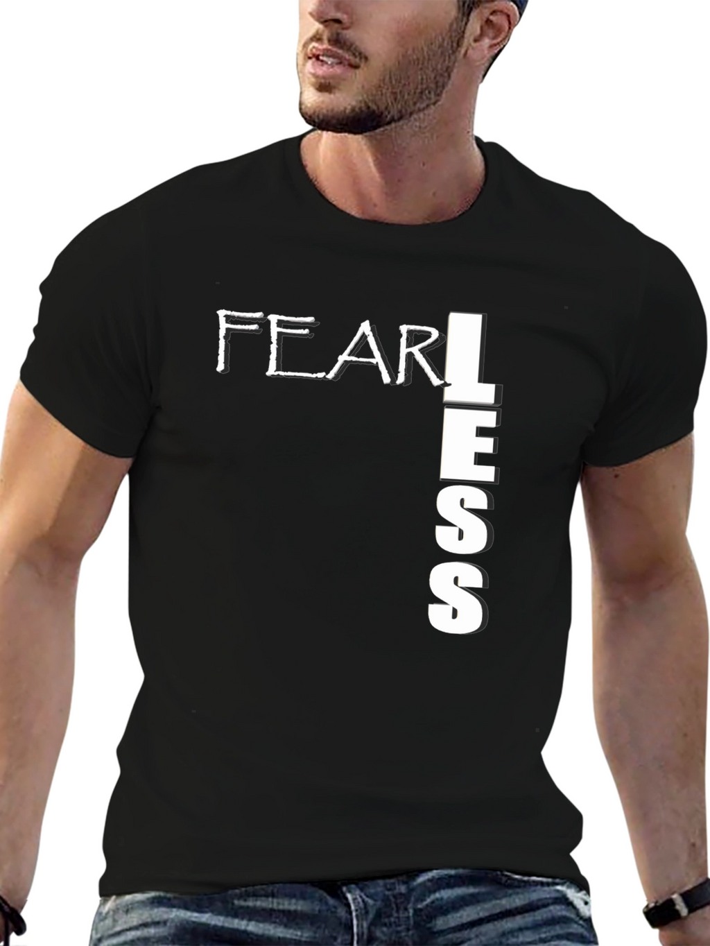 Fearless Graphic Print Mens T-Shirt
