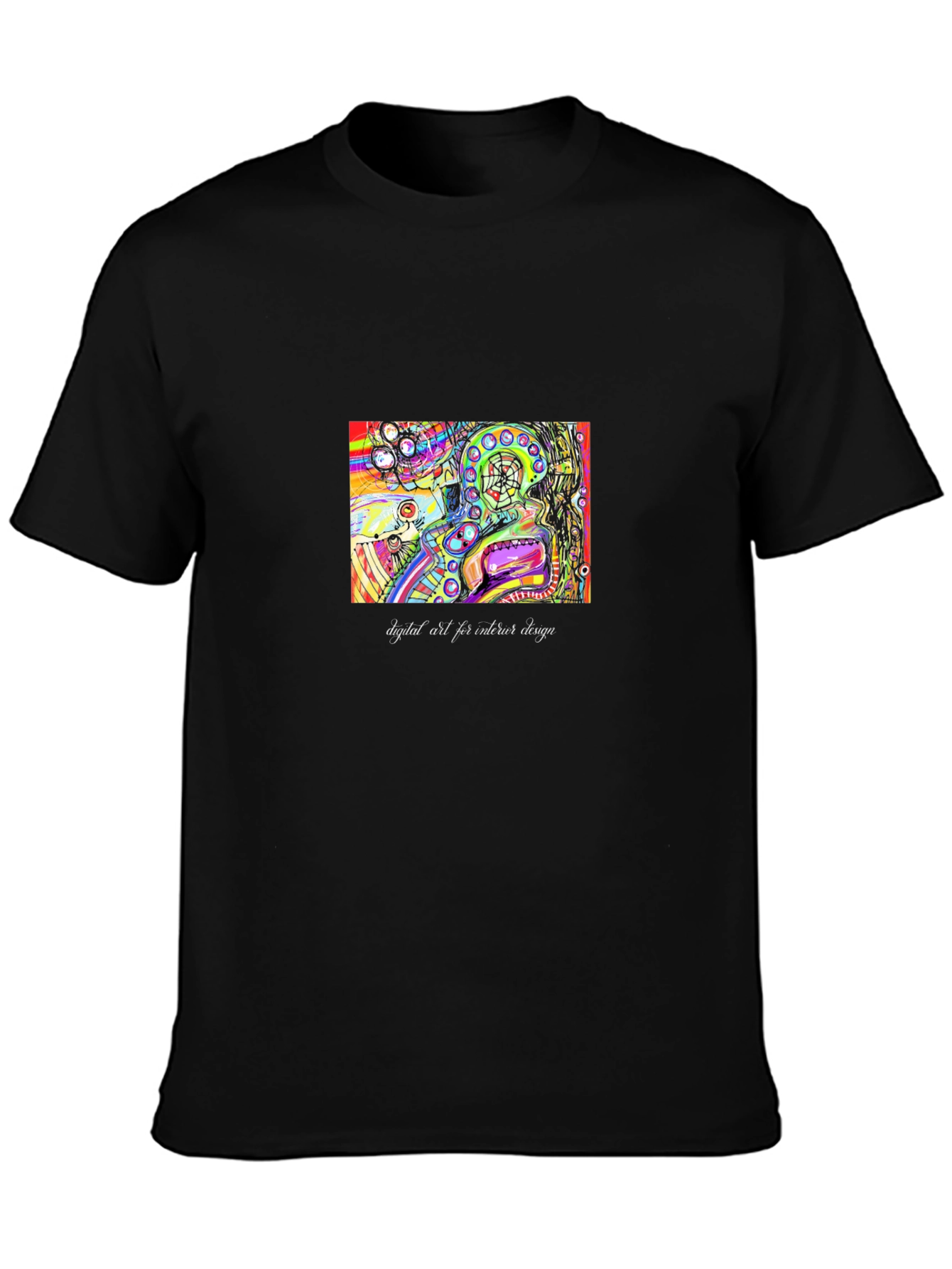 Abstract Art T-Shirt - Colorful Digital Design