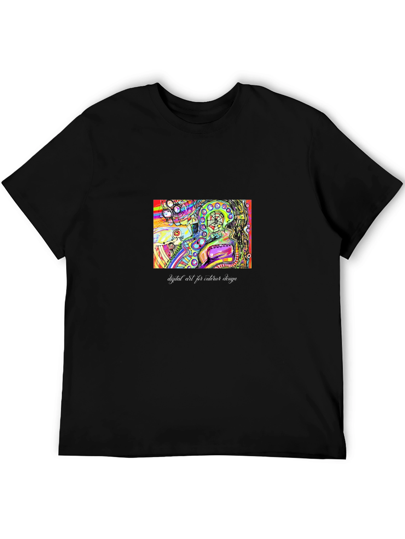 Abstract Art T-Shirt - Colorful Digital Design