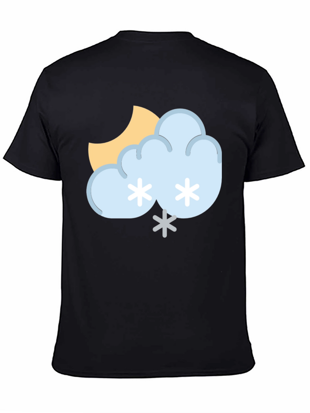 Snowy Day Graphic Tee - Unisex Black T-Shirt