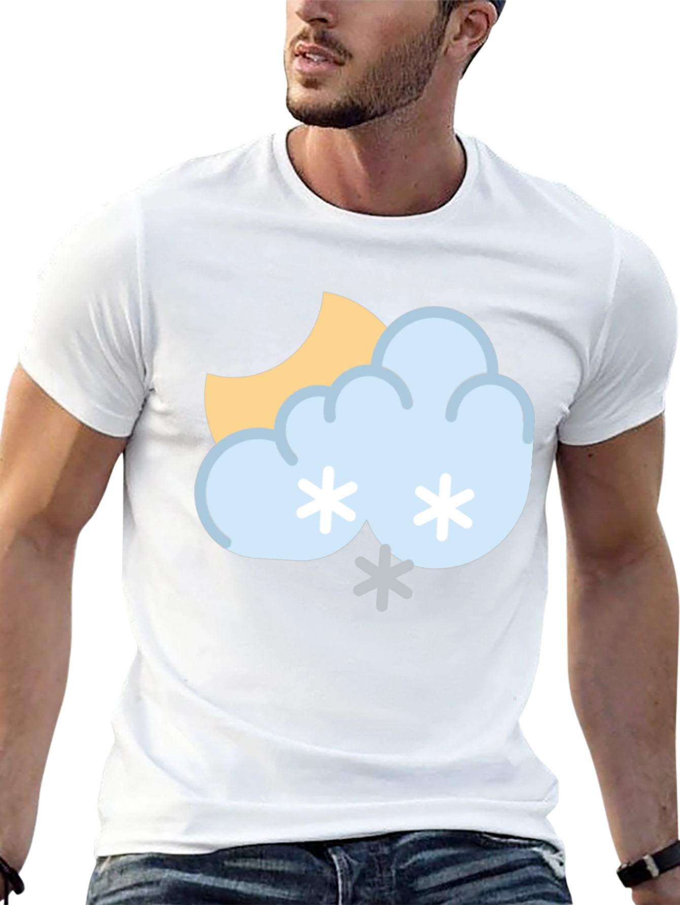Snowy Day Graphic Tee - Unisex Black T-Shirt