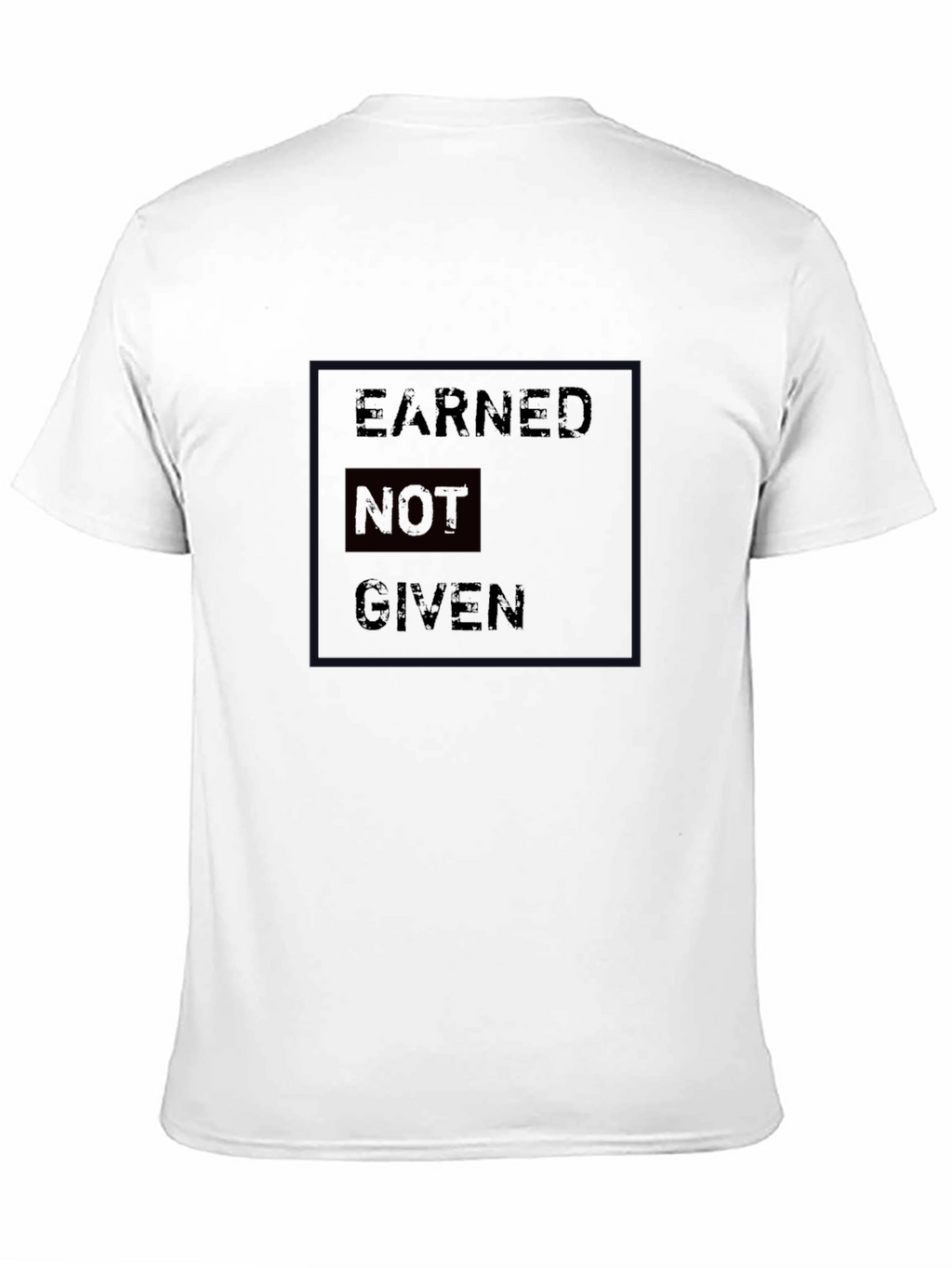 Earned Not Given Black Graphic T-Shirt