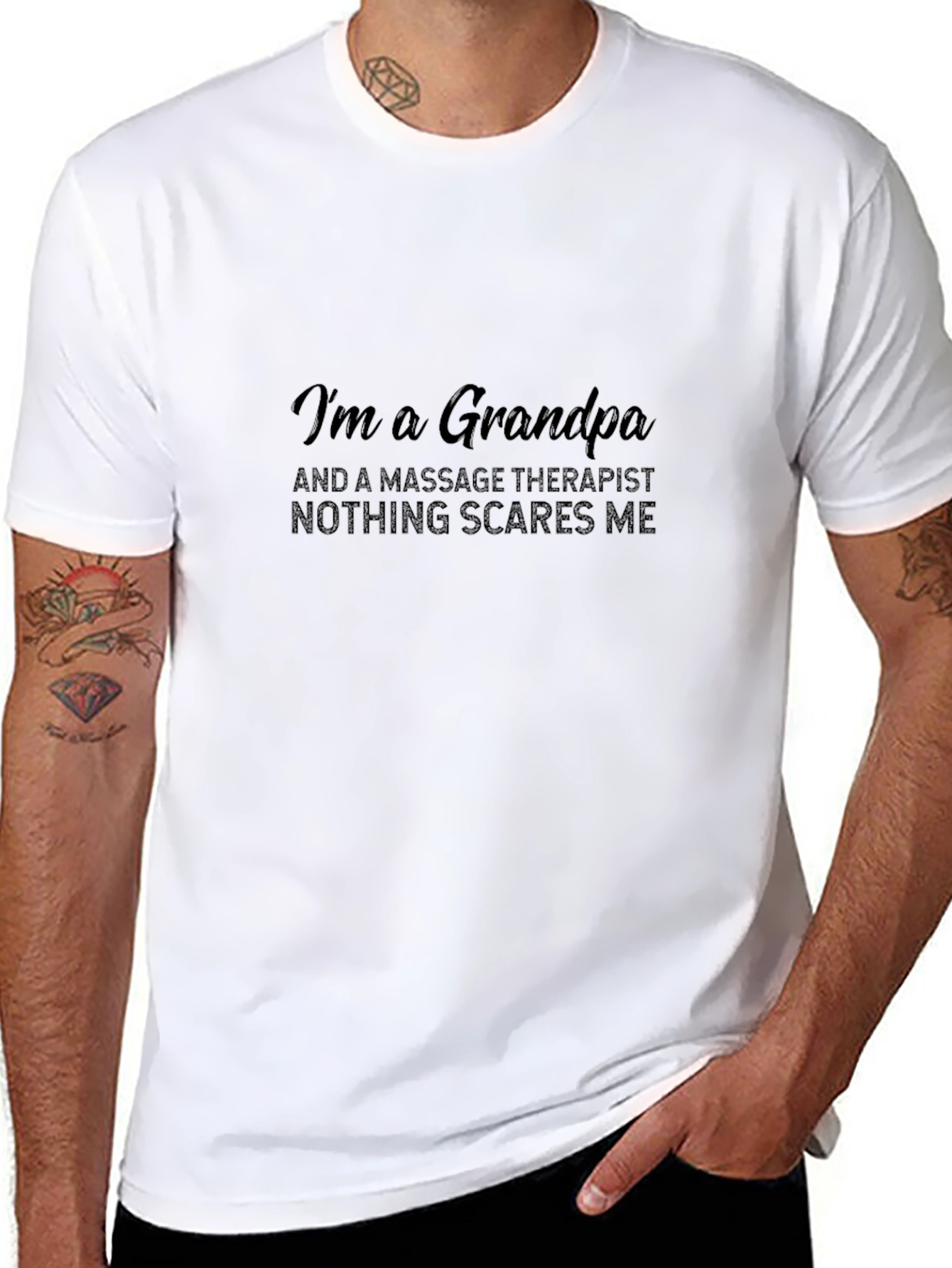 Grandpa Massage Therapist Graphic Tee
