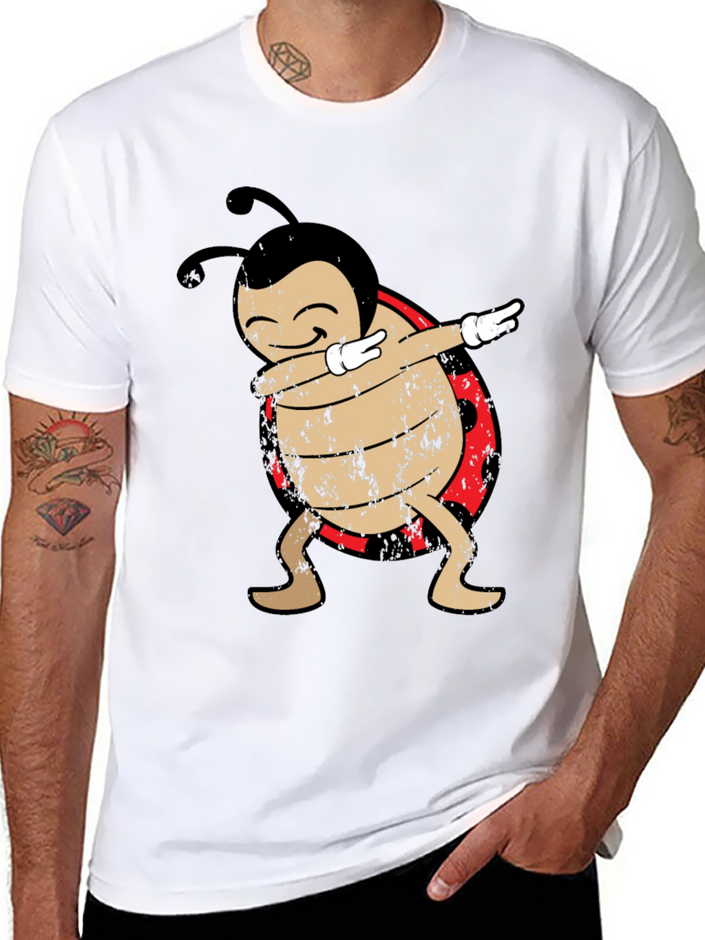 Dabbing Ladybug Graphic T-Shirt