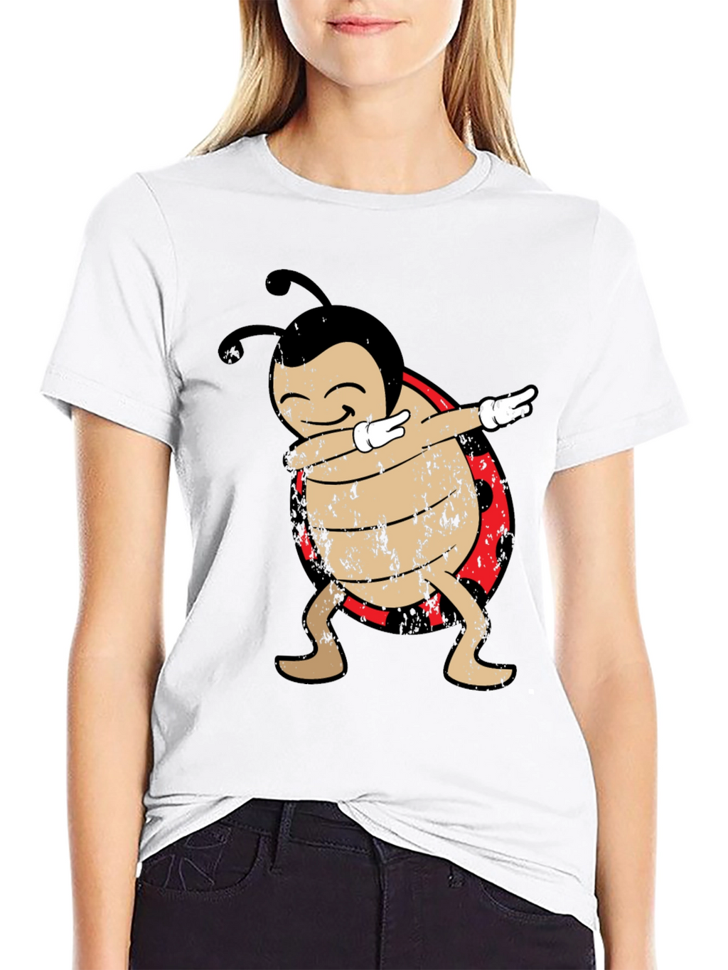Dabbing Ladybug Graphic T-Shirt