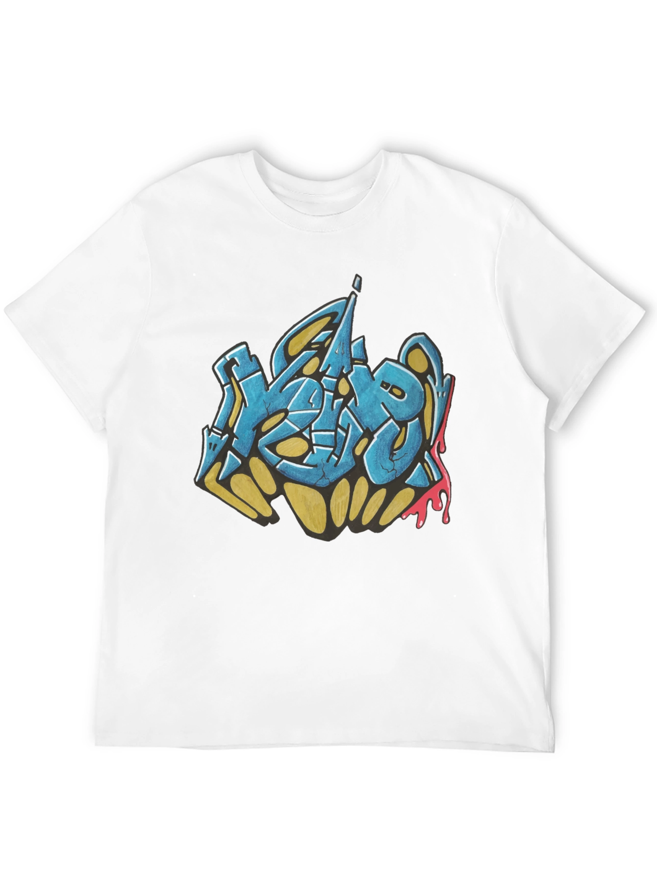 Urban Graffiti Graphic Black T-Shirt