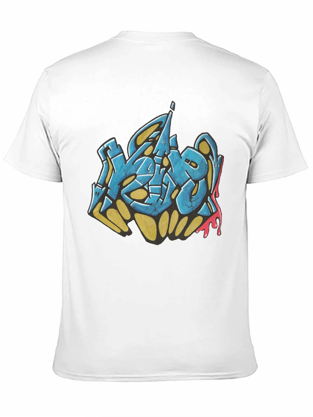 Urban Graffiti Graphic Black T-Shirt
