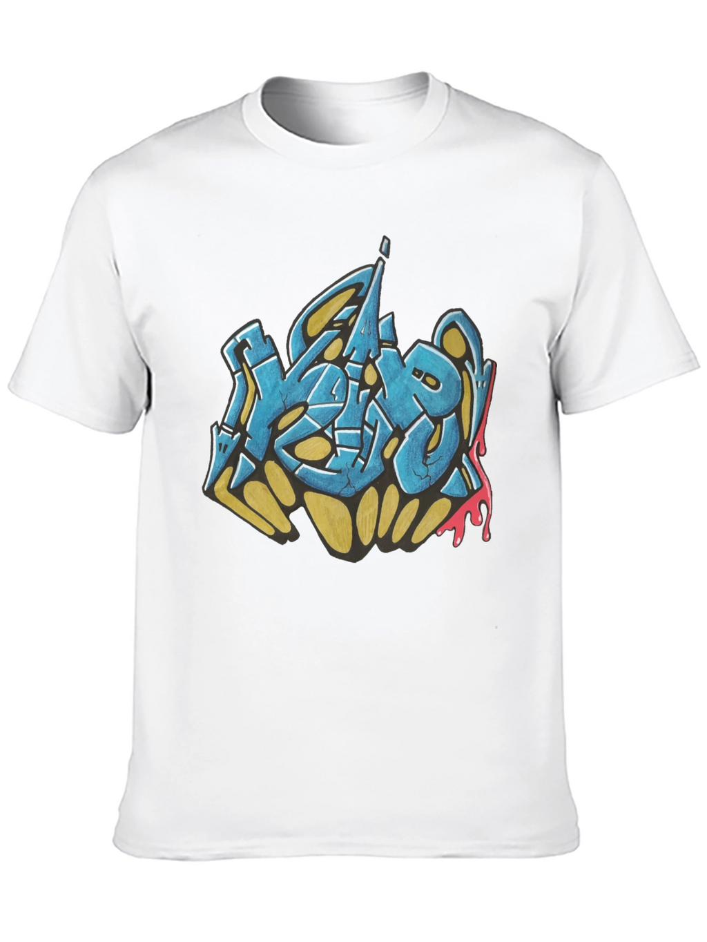 Urban Graffiti Graphic Black T-Shirt