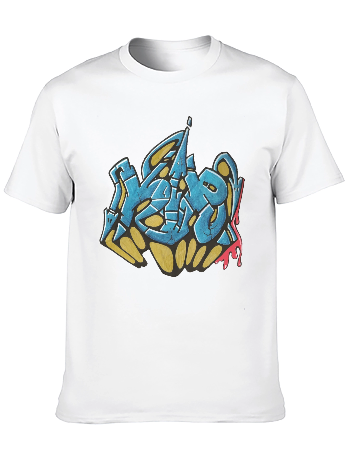 Urban Graffiti Graphic Black T-Shirt