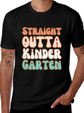 Straight Outta Kindergarten Retro T-Shirt