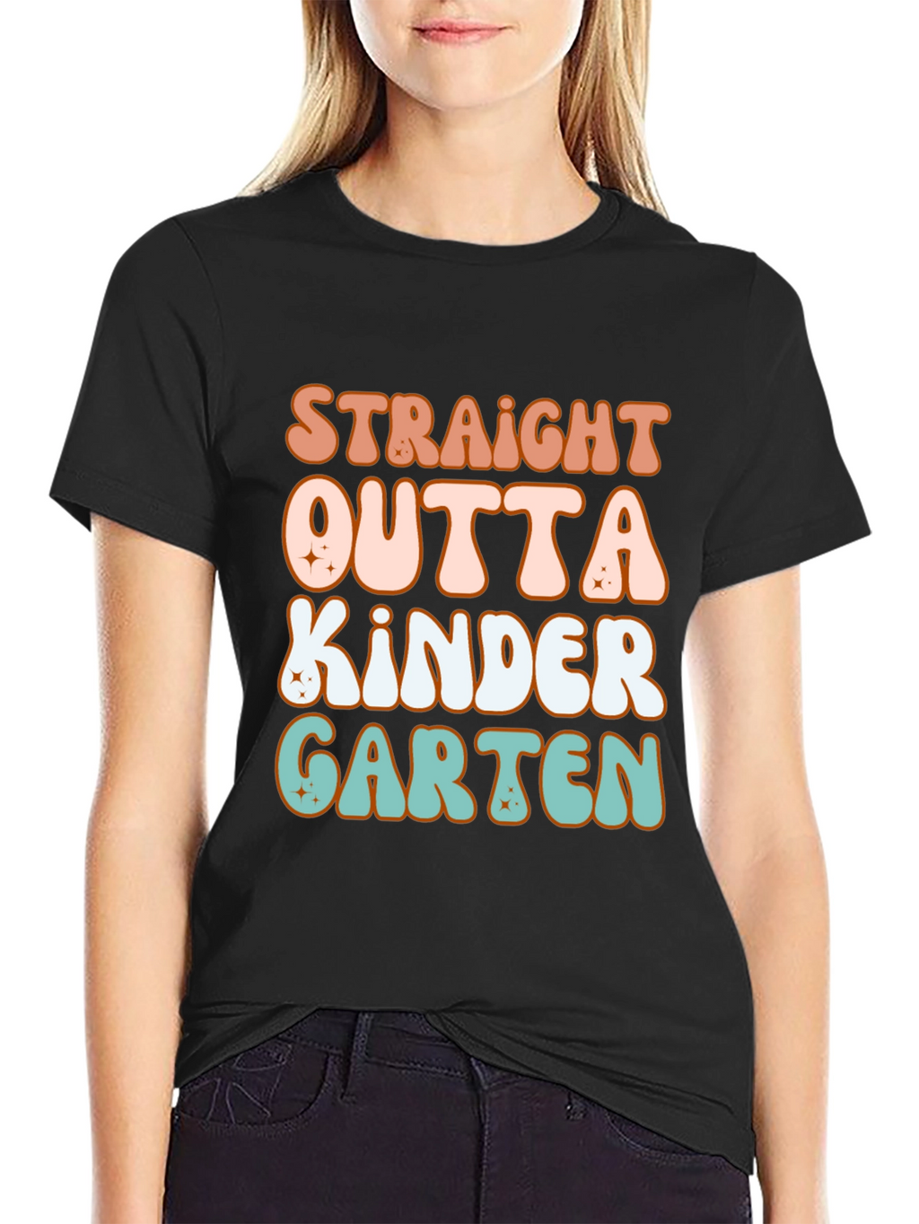 Straight Outta Kindergarten Retro T-Shirt