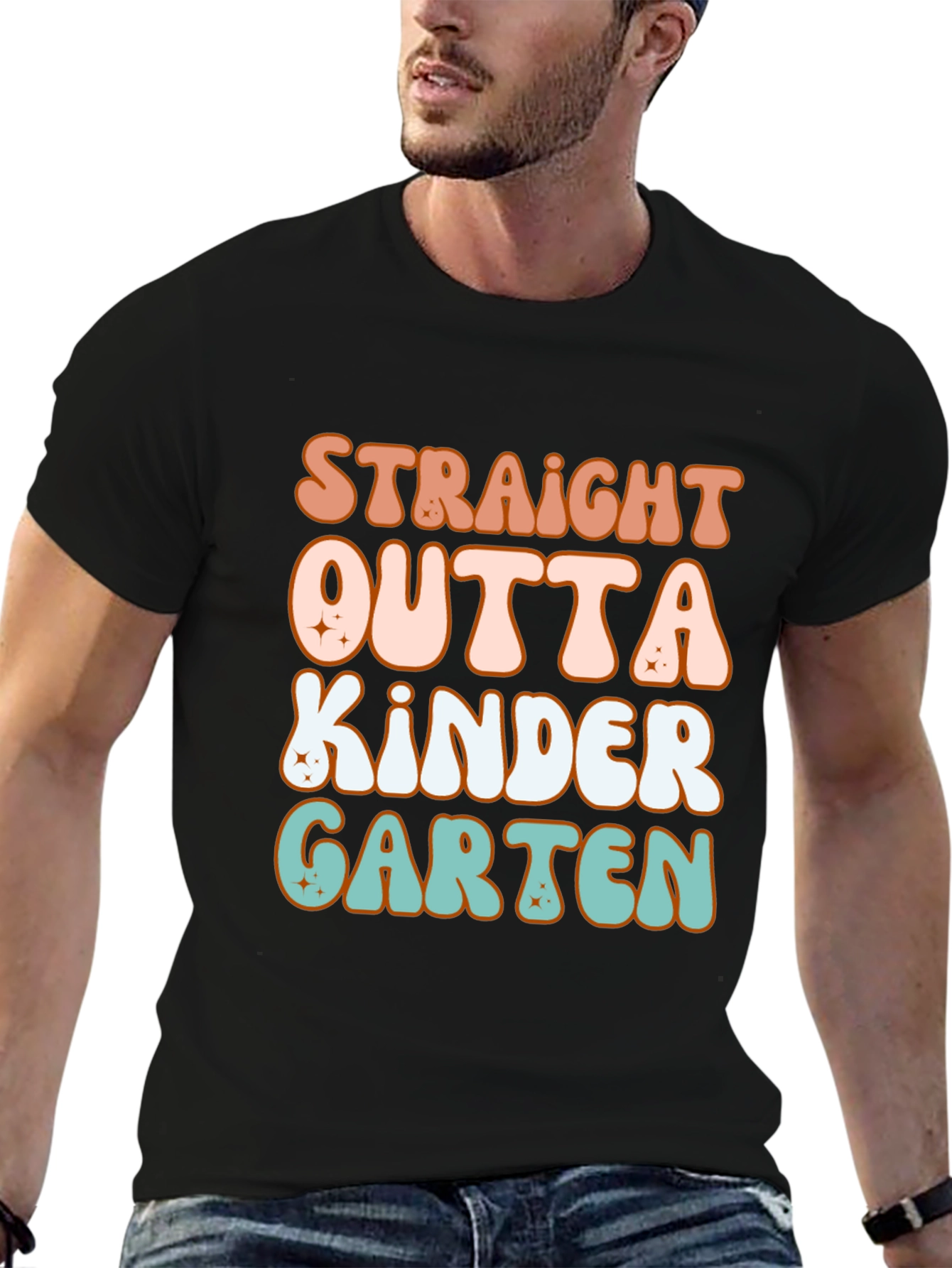 Straight Outta Kindergarten Retro T-Shirt