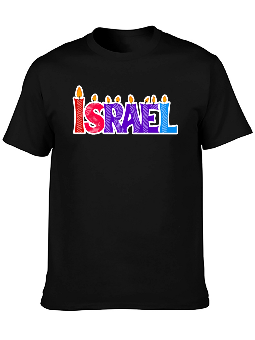Israel Candle Letter T-Shirt