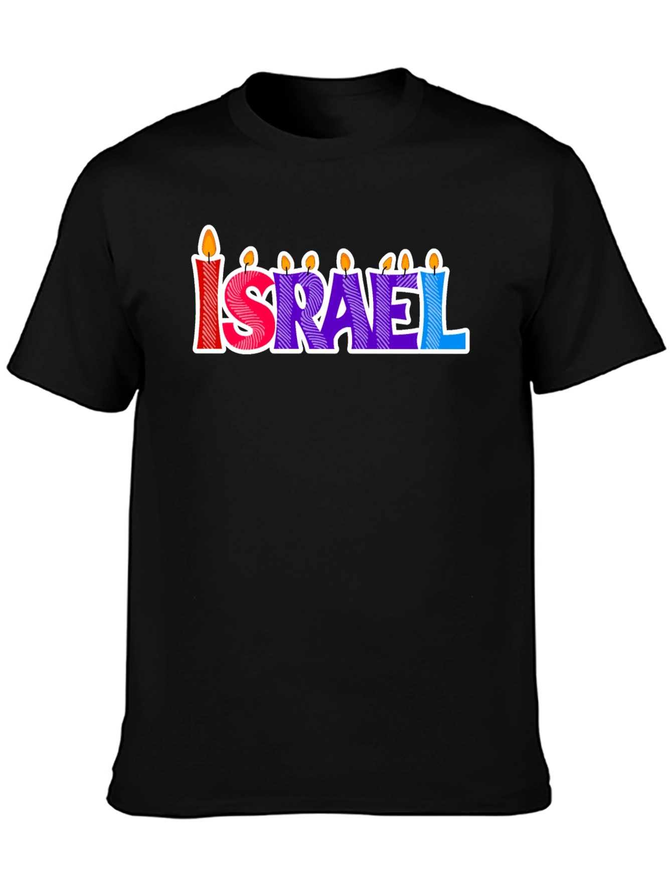 Israel Candle Letter T-Shirt