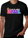 Israel Candle Letter T-Shirt