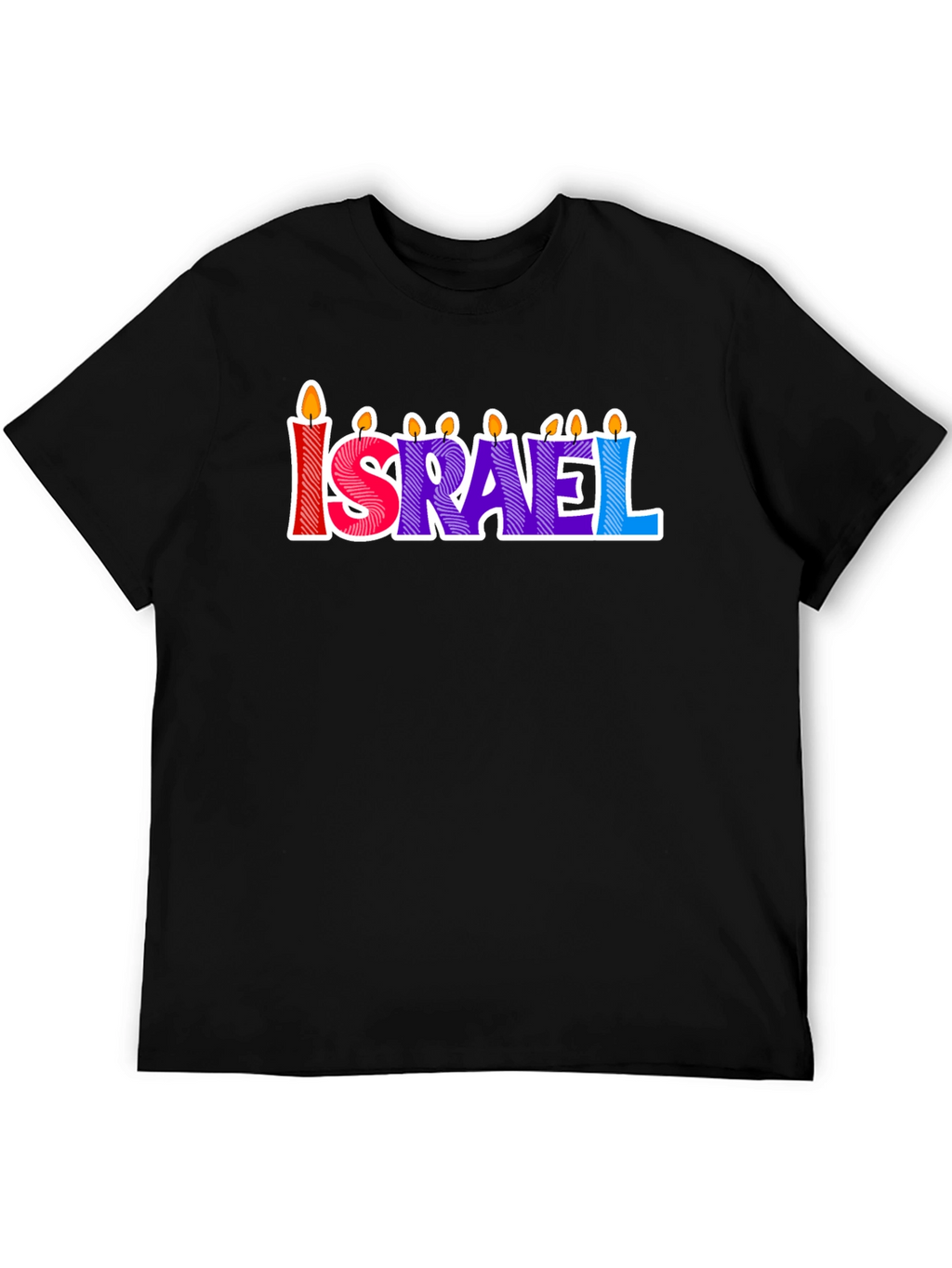 Israel Candle Letter T-Shirt