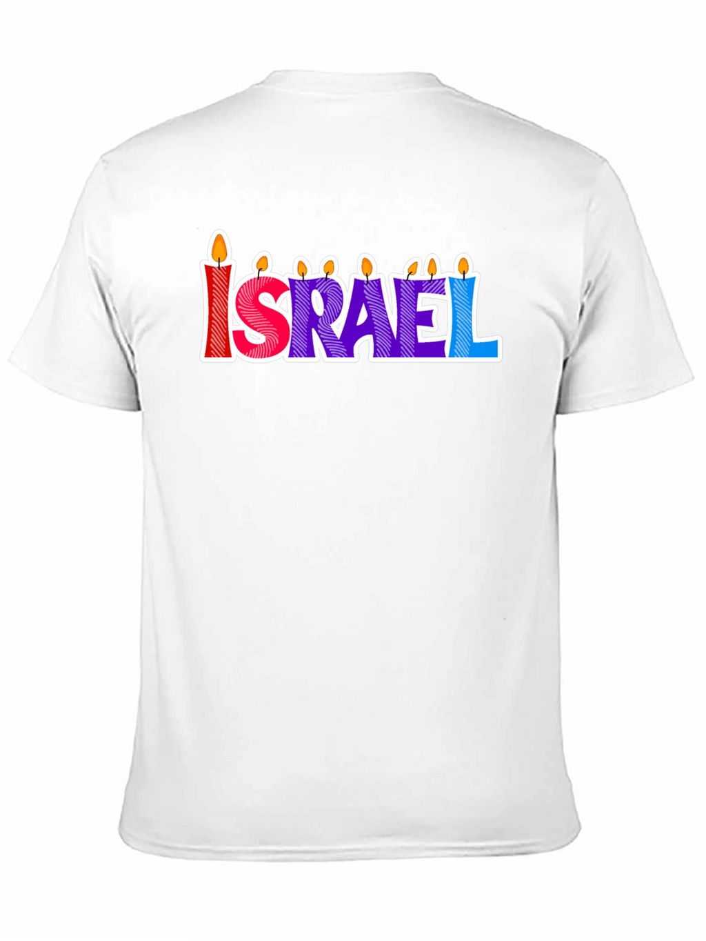 Israel Candle Letter T-Shirt