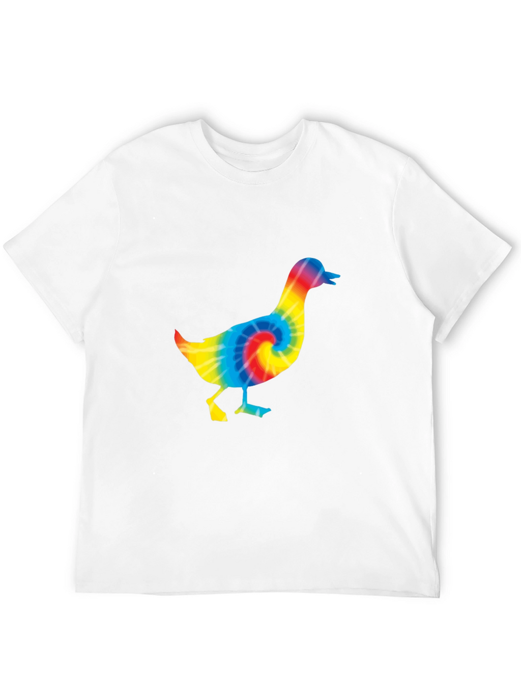 Tie Dye Duck T-Shirt - Black Cotton Tee