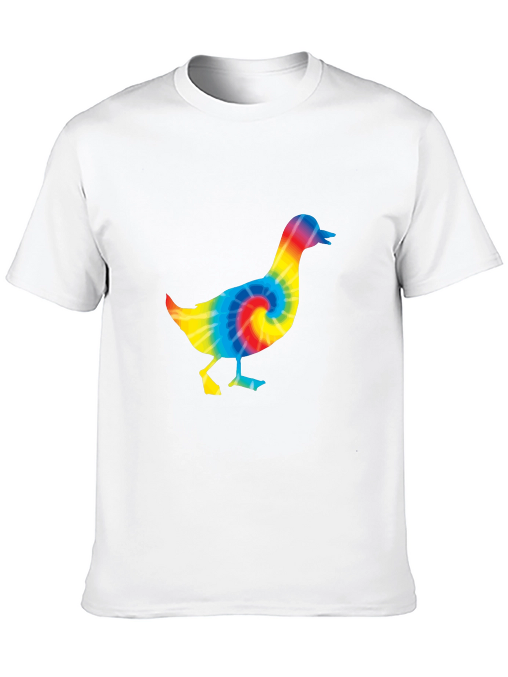 Tie Dye Duck T-Shirt - Black Cotton Tee