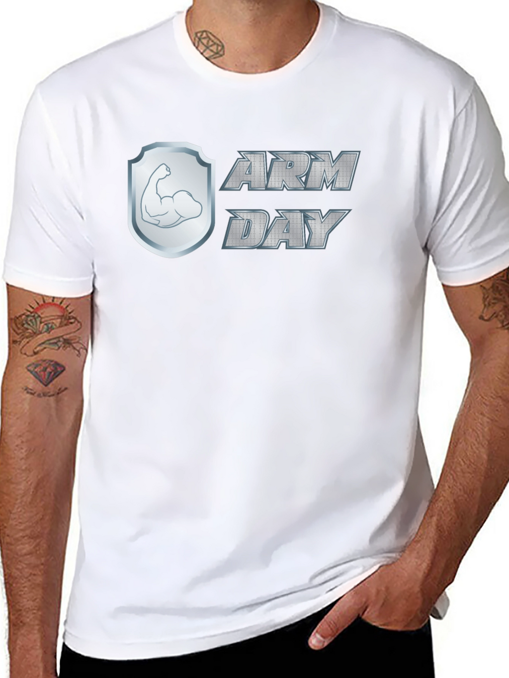 Arm Day Gym Workout T-Shirt
