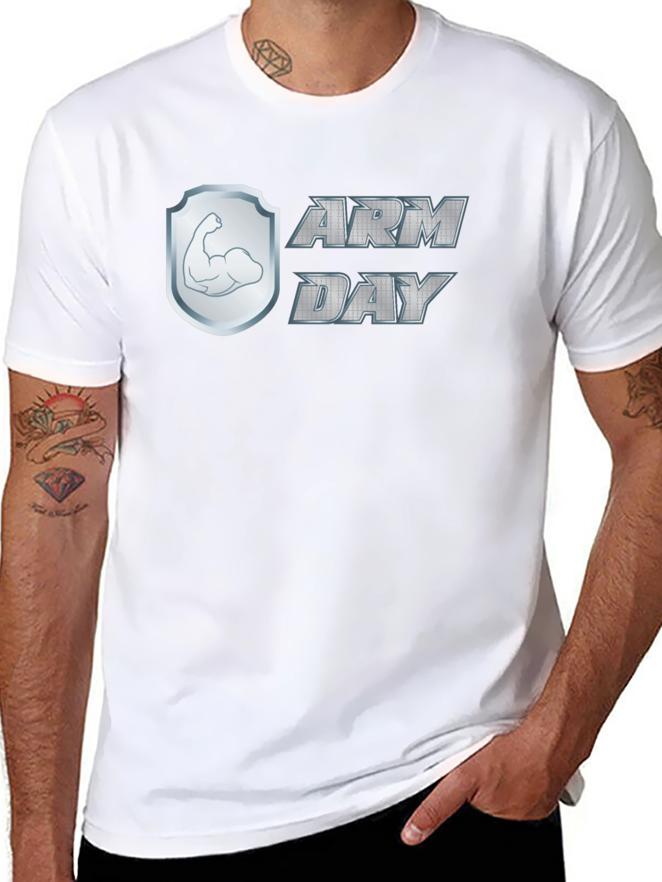 Arm Day Gym Workout T-Shirt